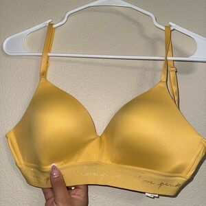 PINK Victoria's Secret Sunny Yellow Bra